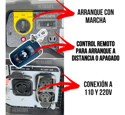 Generador Honda 3,800 Watts 110/220v Uso Industria De Marcha