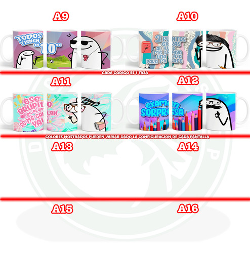 Taza Meme Flork Maestro Maestra Profesor - A 11oz 24pz Vario