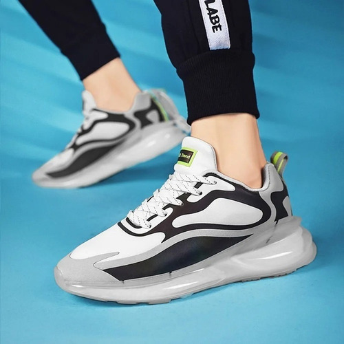 Tenis Para Hombres Air Cojín Cómodos Correr Luminoso Zapatos