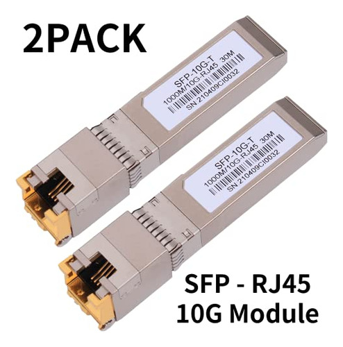 2pack Mdulos Sfp+ 10g Rj45 Para Cisco Y Ms - 30m