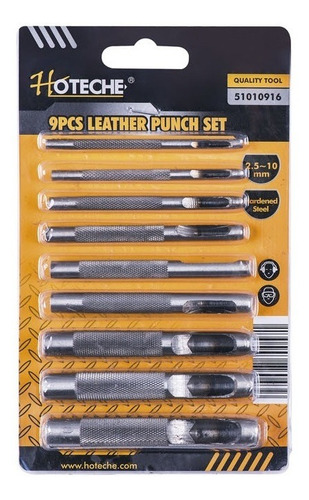 Imagen 1 de 1 de Ponchador De Agujeros , Centro Punto Hueco 9 Pcs - Hoteche