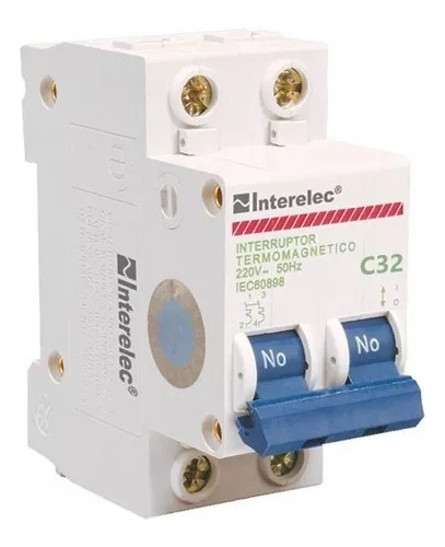 Termica Interruptor Termico Llave Bipolar 2 X 32a Interelec