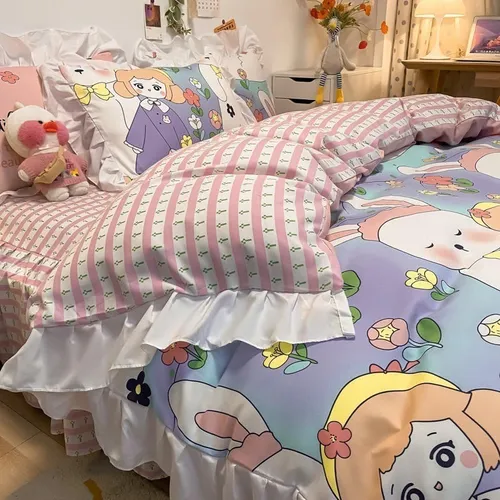 Juego Ropa De Cama Sabana +funda De Plumon 1.5 Plazas Hm32