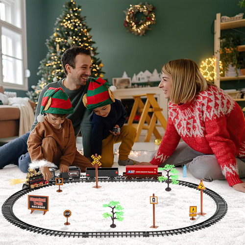 Tren Navideño Para Niños Sonido Accesorios Navidad 43