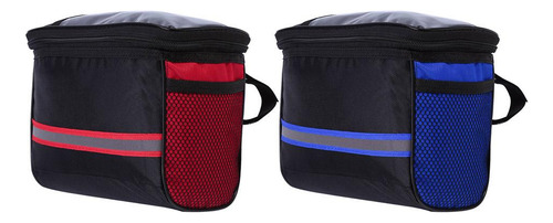 Bolsa De Manillar De 2 Piezas, Bolsa Delantera Para