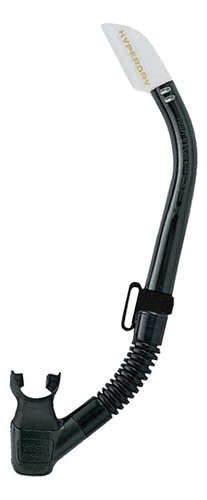 Tusa Sp-580 Imprex Ii Hyperdry Buceo Snorkel, Negro/negro