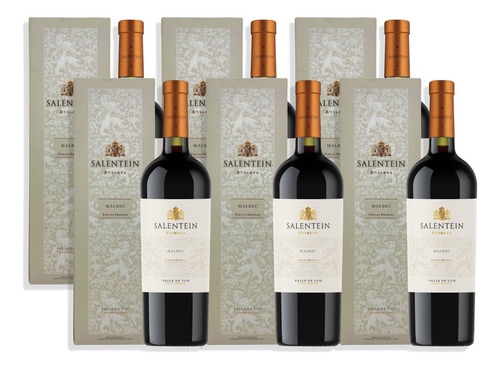 Vino Salentein Tinto Malbec Reserva 750ml C/estuche Caja X6u