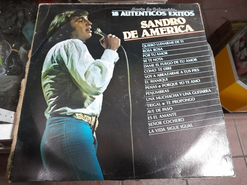 Lp Sandro De America 18 Auténtico Éxitos Acetato,long Play