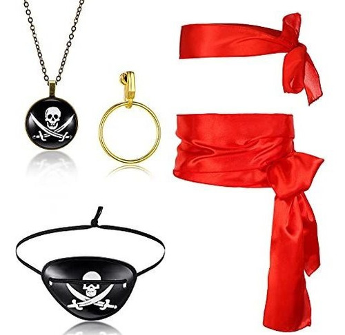 Disfraz De Niño - 5 Pieces Pirate Costume Accessories Set Fo