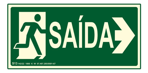Kit 25 Placas De Sinalização Fotoluminescente Diversas