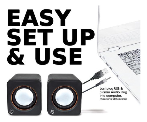 Manhattan Sistema De Altavoces Estéreo Con Alimentación Usb