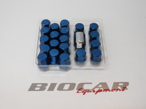 Tuercas Rays Wheel Color Azul P1.25 - Biocartuning