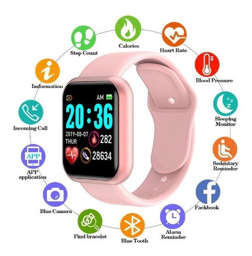 Reloj Inteligente Smartwatch Y68 D20 Bluetooth Android
