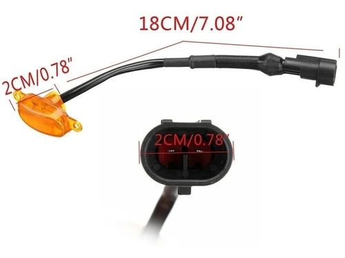 Imagen 4 de 8 de Led Tipo Raptor Naranjas Ámbar X4 Universal Parrilla Karvas
