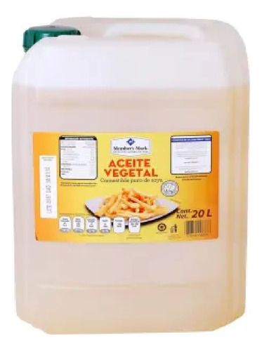 Aceite Vegetal Puro De Soya 20 L Msi