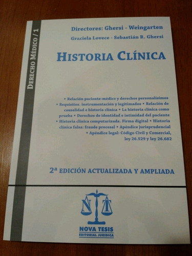 Serie Derecho Médico 1 / Historia Clínica    Ghersi, C (pjl)