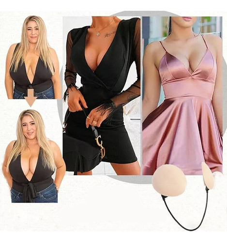 . Brasier Strapless Push Up Invisible Sosten Levanta Busto