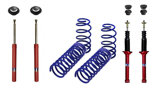 Kit 4 Amortiguador 4 Espiral Progresiv Cazol Gol Power 2006/