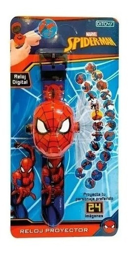 Reloj Proyector Spiderman 2540 Ditoys