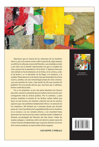 El Derecho Del Más Fuerte, De Giuseppe Cimbali. Editorial Ediciones Olejnik, Tapa Blanda, Edición 1ra. En Español, 2023