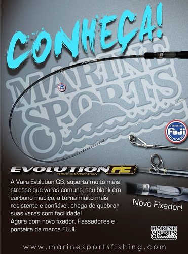 Vara Carretilha Carbono Evolution C561mh 1,68m 15-30 Libras