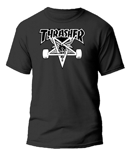 Remera Algodón Thrasher Skate Tendencia Moda 