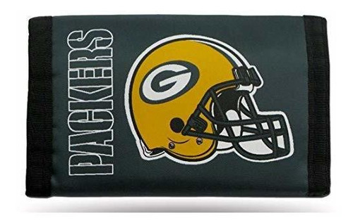 Rico Industries Nfl Green Bay Packers Trifold Monedero Nylon