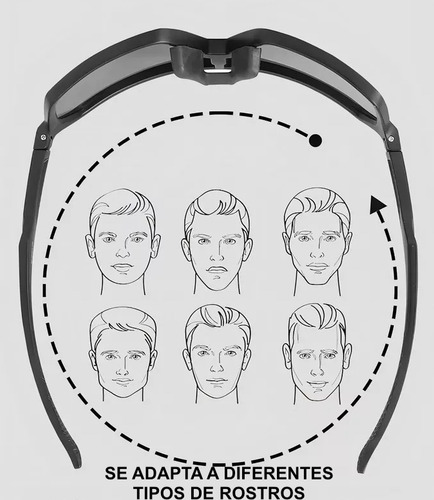 Lentes Fotocromáticos Deportivos Gafas Ciclismo Con Protecci Negro