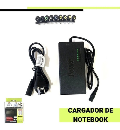 Imagen 4 de 4 de Cargador Universal Notebook- 9 Puntas/12-24v/120w