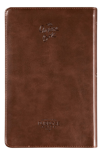 The Purpose Book: Bíblia Sagrada, A21, Capa Couro-soft Marrom, Cruz