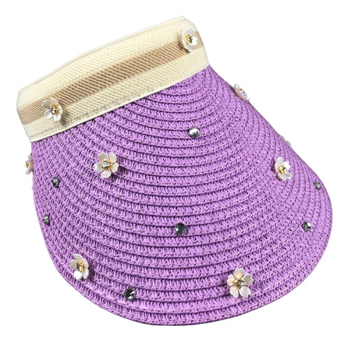 Gorro Visera Sombrero Para Dama Y Sol Tejido, Aplicaciones