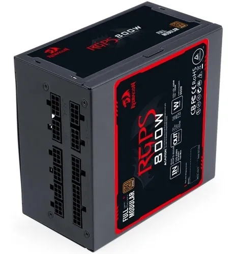 Fuente Redragon 800w Gc-ps011 Full Modular 80 Plus Bronce
