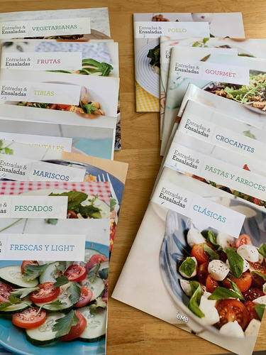 16 Fascículos Colección Entradas & Ensaladas Editorial Eme (Usado)