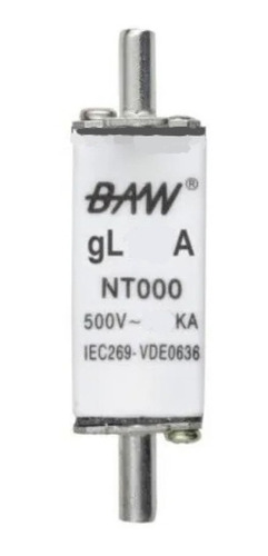 Fusible Acr Tipo Nt. Tamaño 1. In=80a. 500v-50hz. Gl. 120ka.