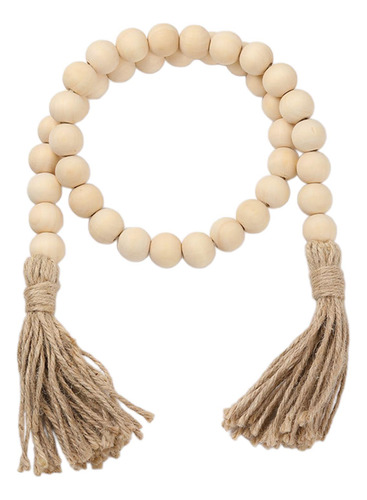 4 Cuentas De Madera Garland Granja Rústico Tassle Oración
