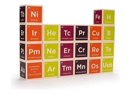 Uncle Goose Periodic Table Blocks Made In Usa