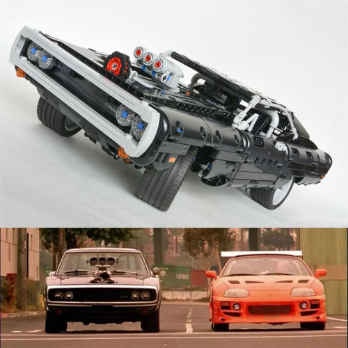 Auto Dodge Charger Fast And Furious No Lego Enorme ! Negro