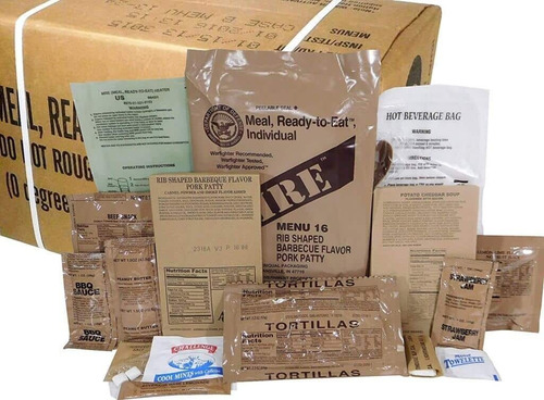 Comida Militar Sellada (5 Raciones, Tu Eliges) (Usado)