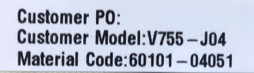 Fuente Vizio 60101-04051 / Shg7502b-116e / Modelo V755-h4 (Usado)