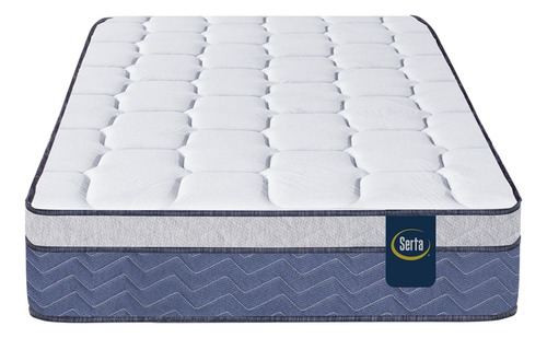 Conjunto Sommier Serta Florida 100x190 Resortes Espuma Suave