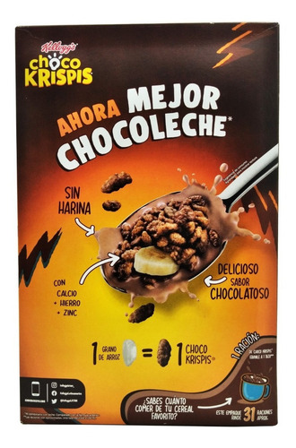 Cereal Choco Krispis Sabor Chocolate Tamaño Familiar 1.2 Kg