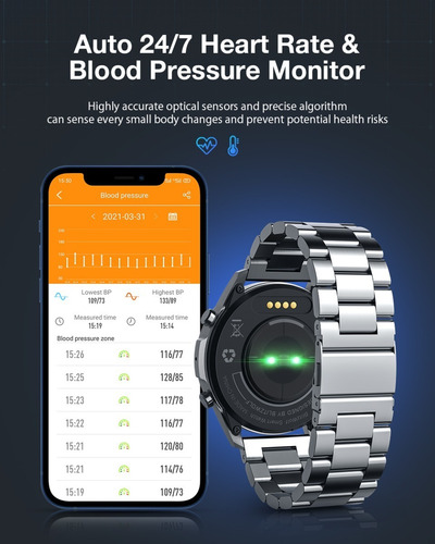 Imagem 4 de 10 de Relógio Smartwatch Blitzwolf Bw-hl4 - Pronta Entrega!
