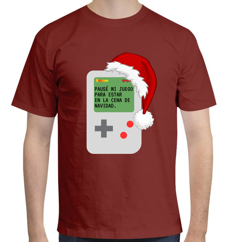 Playera Gamer Para Navidad- Diseño De Videoconsola Portátil