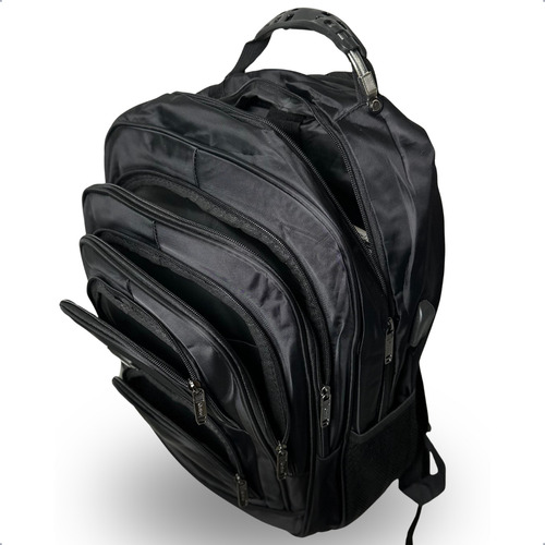 Mochila de viaje para hombre de 40 litros reforzada a prueba de agua, color negro