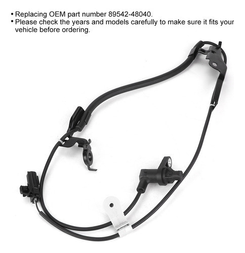 W 89542-48040 Sensor Abs De Coche Apto Para Compatible Con