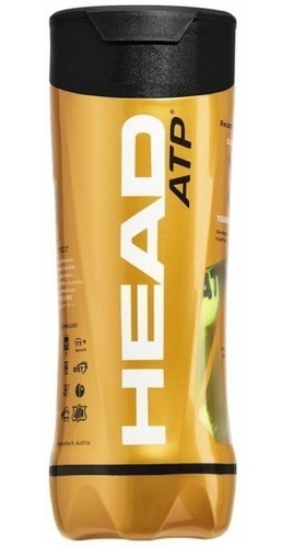 Tubo De Pelotas De Tenis Head Atp Gold X 3 Pelotas En Slice Deportes