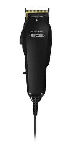 Máquina De Cortar Cabelo Profissional Multilaser Lamina Titanium 4 Em 1 Preto 127v Eb036
