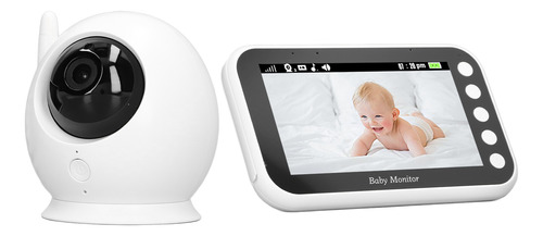 Monitor De Bebé Hd Con Rotación De 360 Grados, Pantalla Lcd