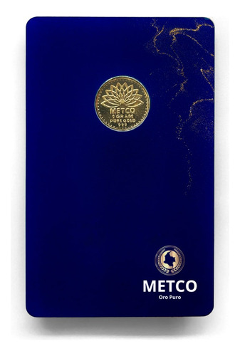 Placa Oro De 24 Quilates, 1gr. 24k 999 Metco