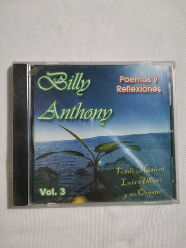 Billy Anthony Poemas Y Reflexiones Cd Nuevo Y Sellado 